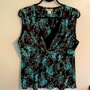 Brown and Teal Christopher & Banks tank